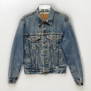 VTG Levi's Type III Trucker Denim Jean Jacket 70505 2016 USA 70s-80s Medium Wash